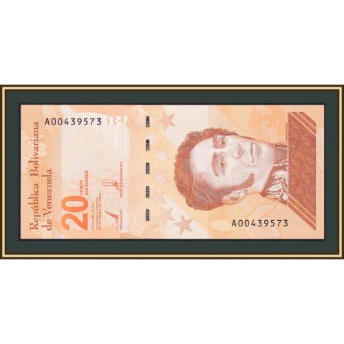 Венесуэла 20 боливаров 2021 (2022) P-117 (117a) UNC Новинка!