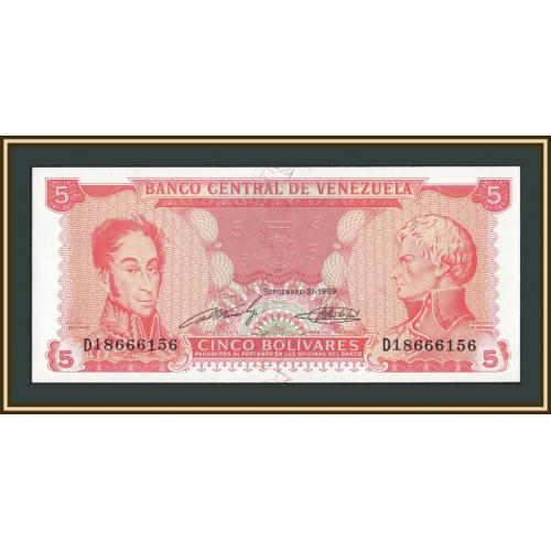 Венесуэла 5 боливар 1989 P-70 (70b) UNC