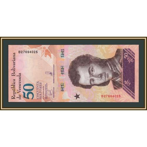 Венесуэла 50 боливаров 2018 P-105 (105a) UNC
