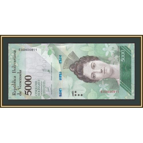 Венесуэла 5000 боливаров 2017 P-97 (97c) UNC