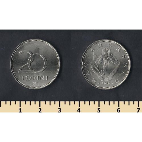 Венгрия 20 форинтов 2018