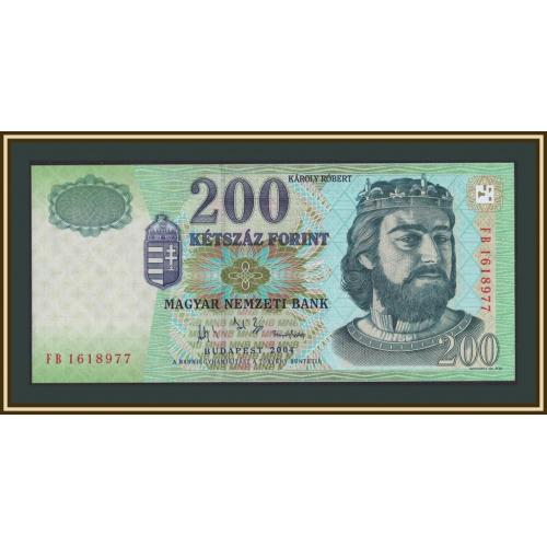 Венгрия 200 форинтов 2004 P-187 (187d) UNC