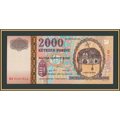 Венгрия 2000 форинтов 2000 P-186 (186a) UNC
