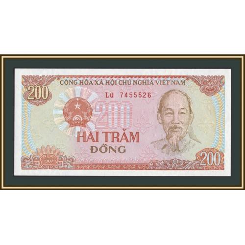 Вьетнам 200 донгов 1987 P-100 UNC