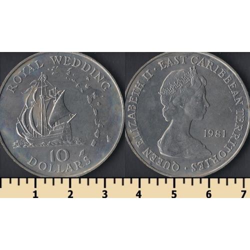 Восточно-Карибские штаты 10 долларов 1981
