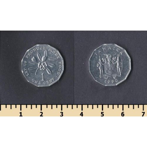Ямайка 1 цент 1990