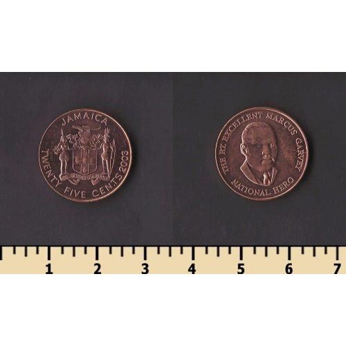 Ямайка 25 центов 2003