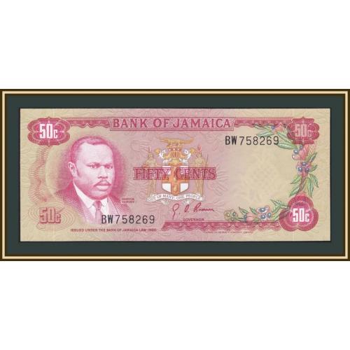 Ямайка 50 центов 1960 (1970) P-53 (53a.2) UNC