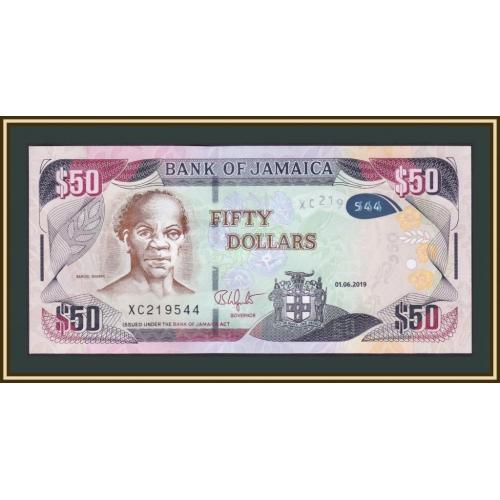 Ямайка 50 долларов 2019 P-94 (94е) UNC