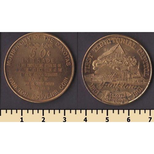 Янктон, Южная Дакота 50 центов 1961