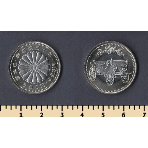 Япония 500 йен 2019