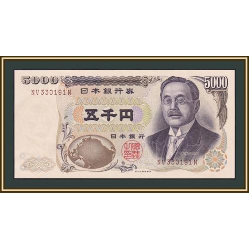 Япония 5000 йен 2003 P-101 (101d) UNC