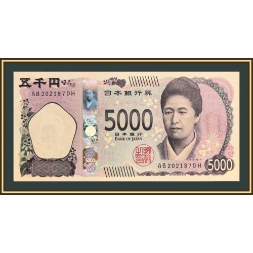 Япония 5000 йен 2024 P-108 (108a) UNC Новинка!