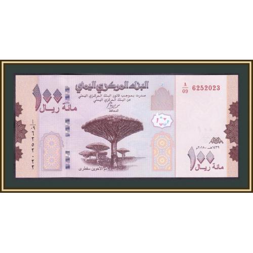 Йемен 100 риалов 2018 P-37 (37a) UNC