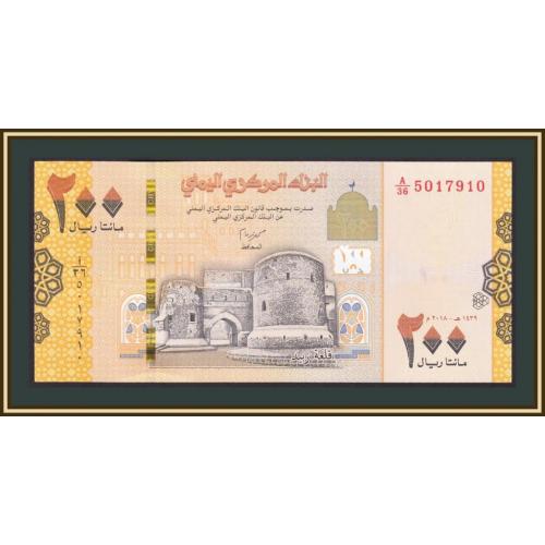 Йемен 200 риалов 2018 P-38 (38b) UNC
