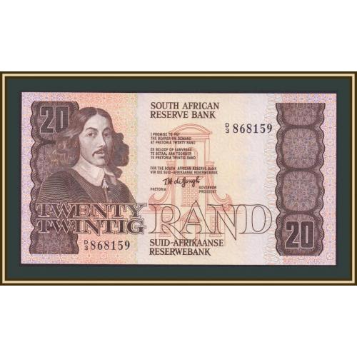 Южная Африка (ЮАР) 20 рэндов 1978-1981 P-121 (121a) UNC