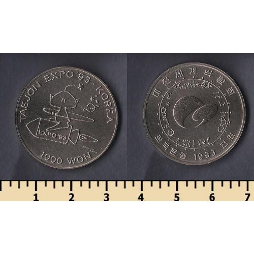 Южная Корея 1000 вон 1993