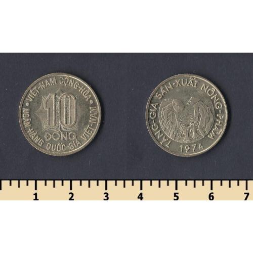 Южный Вьетнам 10 донг 1974