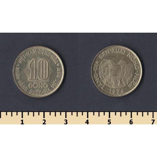 Южный Вьетнам 10 донг 1974