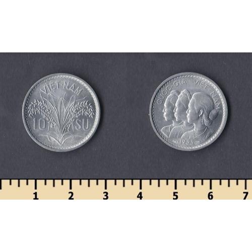 Южный Вьетнам 10 су 1953