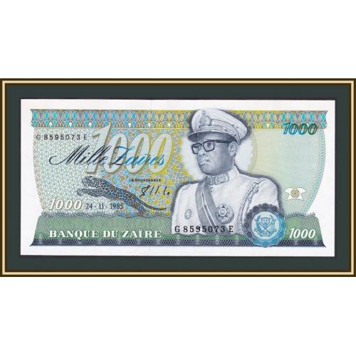 Заир 1000 заир 1985 P-31 (31a) UNC