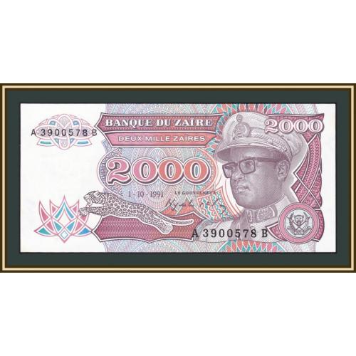 Заир 2000 заир 1991 P-36 (36a) UNC