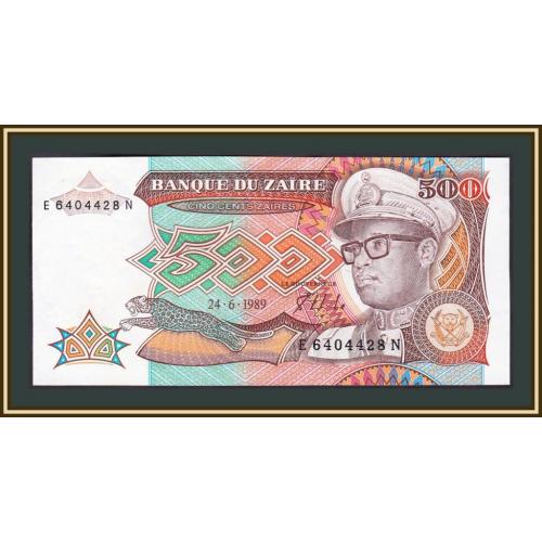 Заир 500 заир 1989 P-34 (34a) UNC