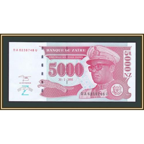 Заир 5000 заир 1995 P-69 (69a) UNC