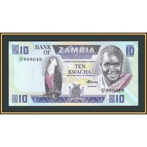 Замбия 10 квача 1986-1988 P-26 (26e) UNC