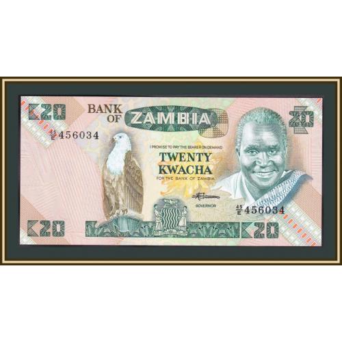 Замбия 20 квача 1986-1988 P-27 (27e) UNC