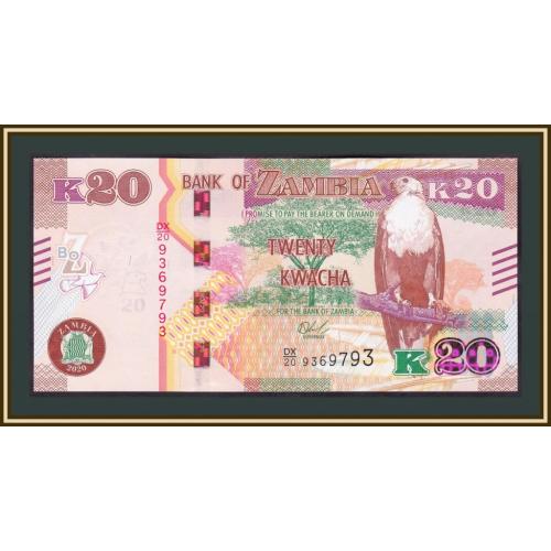 Замбия 20 квача 2020 P-59 (59c) UNC