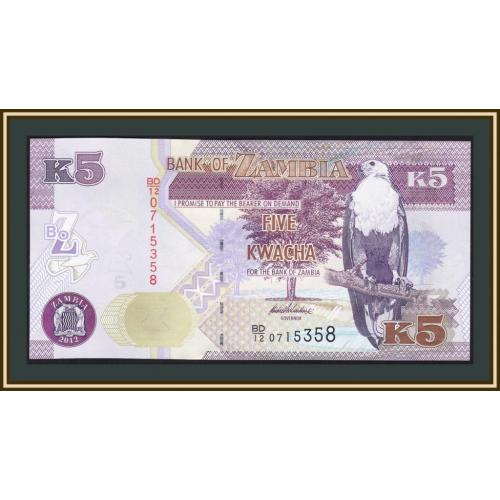 Замбия 5 квача 2012 P-50 (50a) UNC