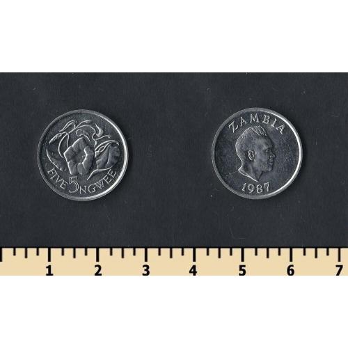 Замбия 5 нгвей 1987