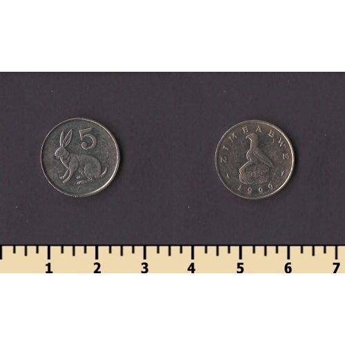 Зимбабве 5 центов 1999