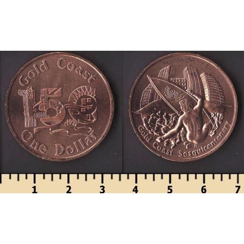 Золотой Берег (Австралия) 1 доллар 1992