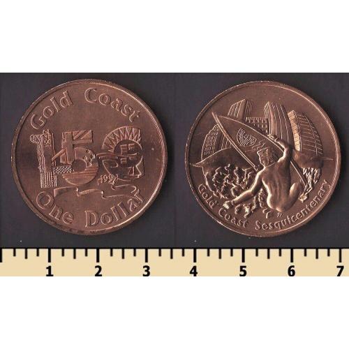 Золотой Берег (Австралия) 1 доллар 1992