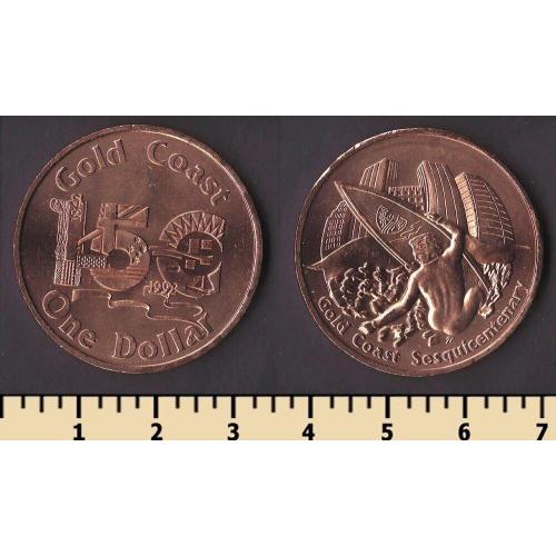 Золотой Берег (Австралия) 1 доллар 1992