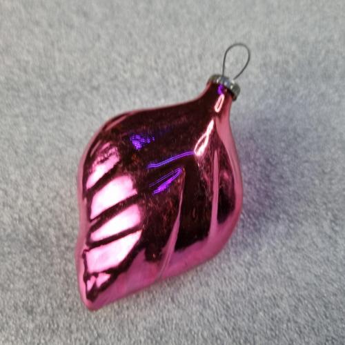 Елочная игрушка "Розовый листок", СССР