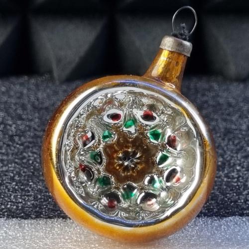 Елочная игрушка СССР "Вогнутый шар"