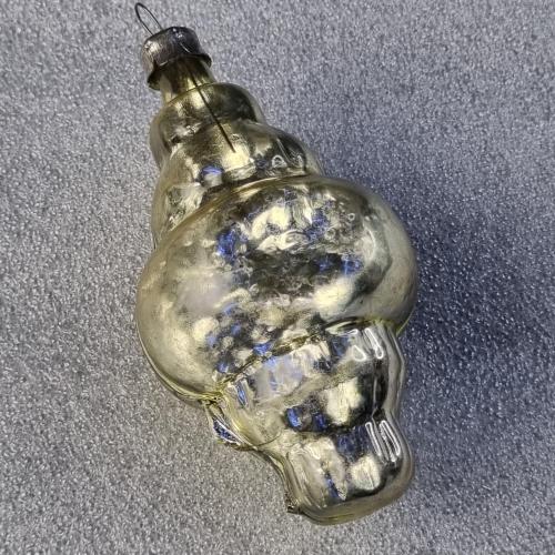 Елочное украшение Золотая раковина , СССР