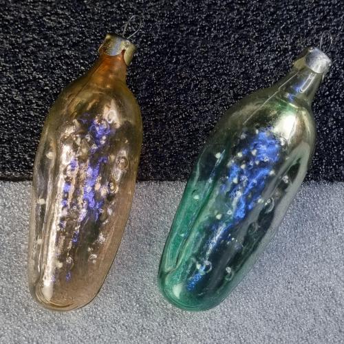 Елочные игрушки "Огурец" 2 шт. СССР