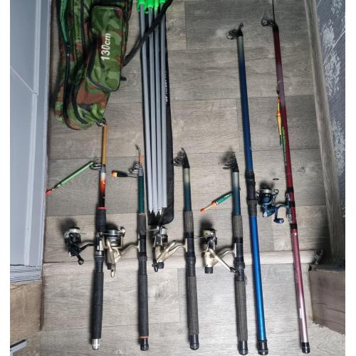 Набір 6 вудок Kalipso Prozander King Fisher + катушки GE30 KO40 + сумка