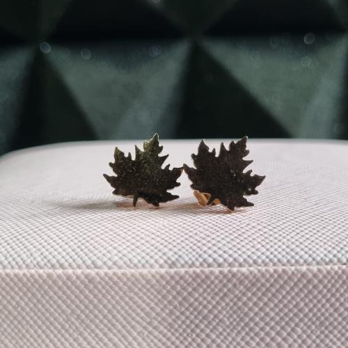Сережки "Кленовий лист"