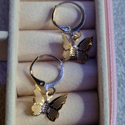 Сережки з метеликами, ретро стиль