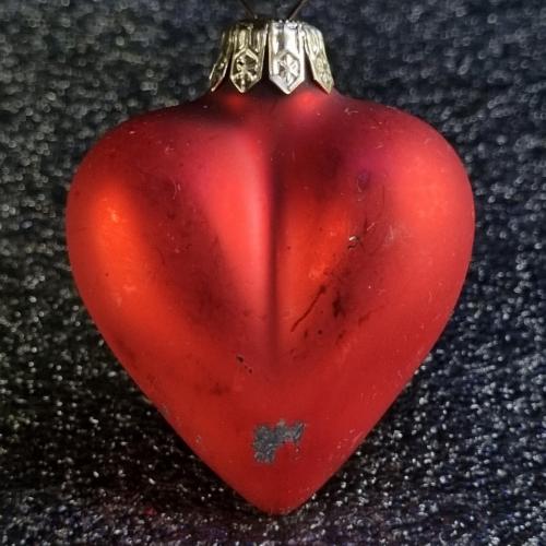 Ялинкова прикраса "Червоне серце" СРСР