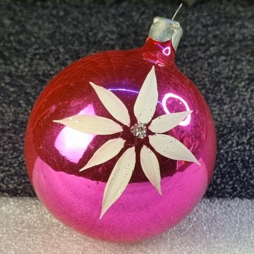 Ялинкова прикраса "куля з розписом"