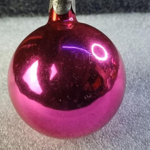 Ялинкова прикраса Рожево-малинова куля