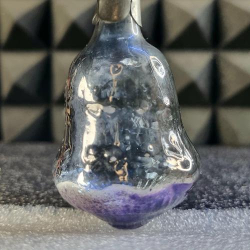 Ялинкова прикраса "срібло-фіолетова" СРСР