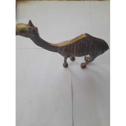 Винтажная латунная статуэтка с гравировкой,посвящённая Святой земле,1970-е годы.