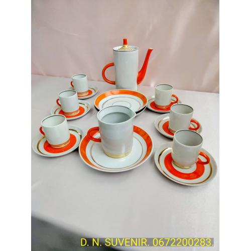 Кофейный сервиз. на 6-ть пер.(БАРАНОВКА) 50-60-е. СССР. ВИНТАЖ